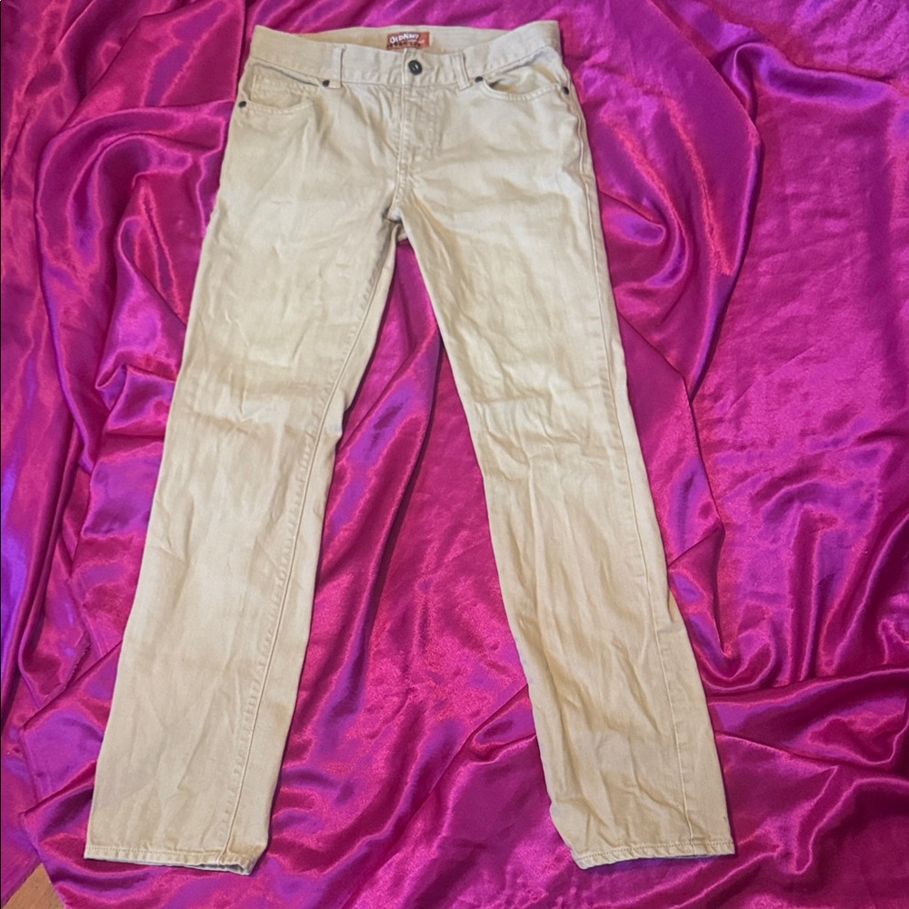 Old navy kids size 14 Beige Straight-Leg Pants